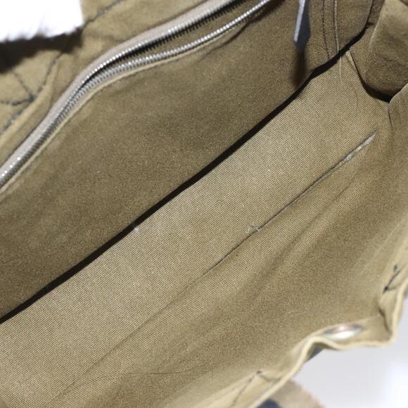 HERMES Fourre Tout PM Hand Bag Canvas Khaki - Picture 10 of 16